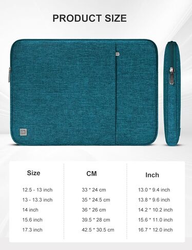 DOMISO 17 inch Laptop Sleeve Case Notebook Bag Protective Carrying Handbag for 17.3" Notebook/Dell Inspiron/MSI GS73VR Stealth Pro/IdeaPad 300 320 321/HP Envy/LG Gram 17"/ASUS ROG Strix GL702VS, Teal in Kuwait