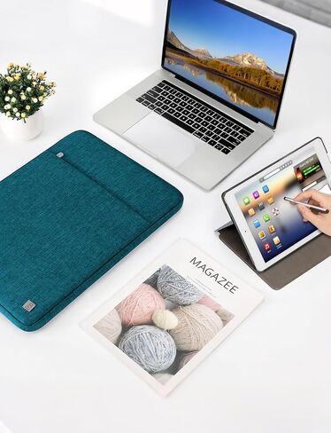DOMISO 17 inch Laptop Sleeve Case Notebook Bag Protective Carrying Handbag for 17.3" Notebook/Dell Inspiron/MSI GS73VR Stealth Pro/IdeaPad 300 320 321/HP Envy/LG Gram 17"/ASUS ROG Strix GL702VS, Teal in Kuwait