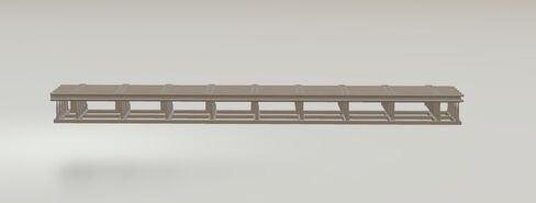 N Scale Road Road Basslail 25 بوصة ، سهل التثبيت (تصميم أطول جديد) N1002 in Saudi Arabia
