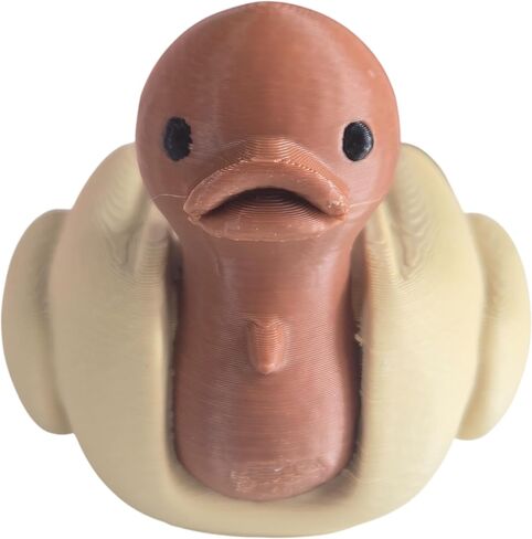 Hot Dog Duck تمثال - Swank Desktop Decorible Decorible للمكتب أو الرف أو الهدايا - النحت على الحيوانات الجديدة للمراهقين والكبار - مطبوع ثلاثي الأبعاد في كندا in Kuwait