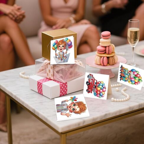 JZHYOAN 6 Pieces Diamond Art Greeting Cards with Envelopes DIY Squirrel Special Pattern Diamond Painting Card Creative Gifts Foldable Handmade Cards for Friends Family Birthday Holiday Congratulation in Saudi Arabia