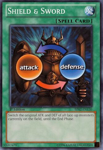 يو جي- أوه! - Shield & Sword (BP02 -EN130) - Battle Pack 2: War of the Giants - 1st Edition - Common in Saudi Arabia
