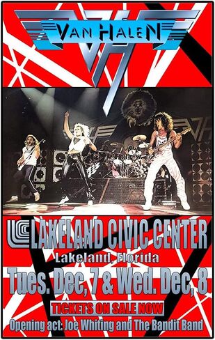 Van Halen Replica 1982 Concert Poster, 11 x 17 Inch in Saudi Arabia