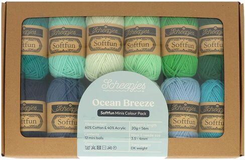Scheepjes Softfun Colour Pack 12x20g Ocean Breeze in Saudi Arabia