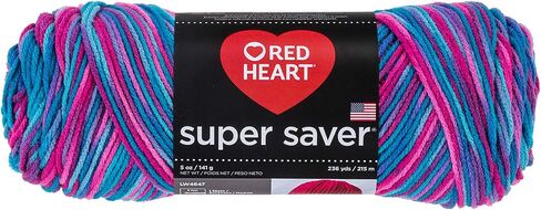 Red Heart Super Saver Yarn 784 Bonbon Print in Saudi Arabia