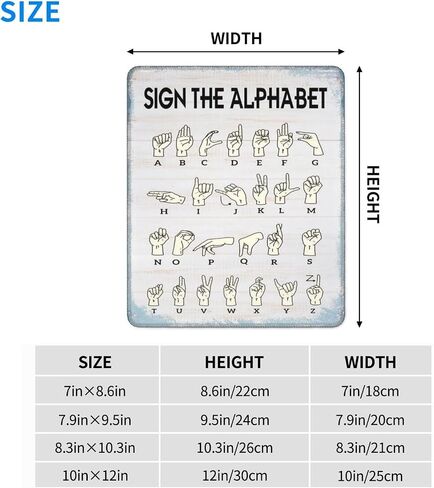 Phonetic Alphabet Knowledge Educational Water Resistant Mouse Pad with Stitched Edge Computer Mouse Mat with Anti-Slip Rubber Base for Office Laptop Gaming Working 7.9 X 9.5 in in Saudi Arabia