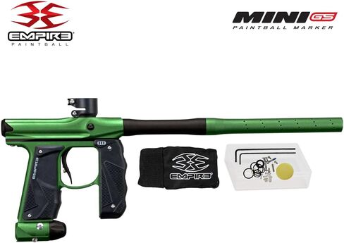 Maddog Empire Mini GS Full Auto Paintball Gun Marker w/ 48/3000 HPA Tank, Empire Halo Too Loader, Empire Helix Thermal Mask, Neck Protector, 4+3 Harness & (4) Pods Starter Package in Kuwait