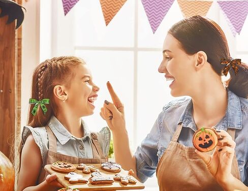 4 لفات 20 ياردة أشرطة Grosgrain - Halloween Pumpkin Printed ، Spider Web Satin ، Orange Black Strip in Kuwait