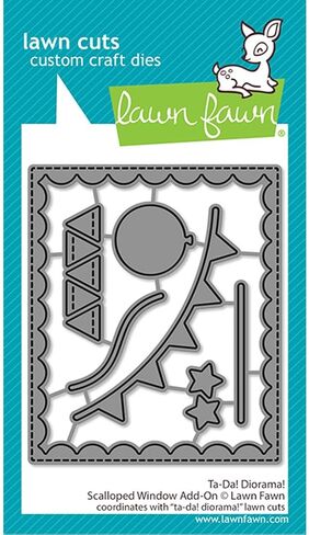 Lawn Fawn LF3729 Ta-Da! Diorama! Scalloped Window Add-On Stand-Alone in Saudi Arabia