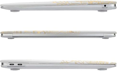 Moseso متوافق مع MacBook Air 13 بوصة Case 2022 2021 2020 2019 2018 الإصدار A2337 M1 A2179 A1932 ، وغطاء البلاستيك الصلبة وغطاء لوحة المفاتيح لـ MacBook Air 13.3 بوصة ، و زهرة الخريف ومغادرة in Saudi Arabia
