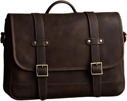 حقيبة كمبيوتر محمول من DarkRabbit Vintage Leather 15 بوصة للرجال والنساء in Saudi Arabia