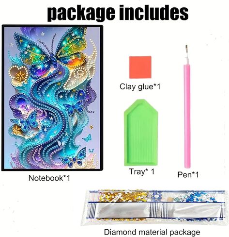 زهرة الماس دفتر ملاحظات للبالغين ، A5 Diamonds Art Journal و DIY Sketchbook ، مستلزمات Art Kit Diamond ، هدية للمبتدئين ، عشاق الحرفية ، الفنانين. (ورد) in Saudi Arabia