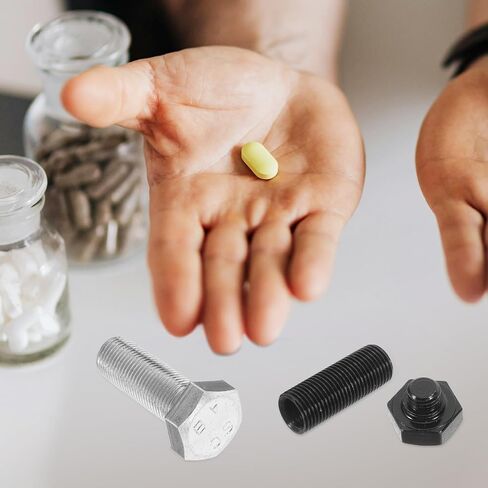 NUOBESTY Fake Bolt Diversions Safe - 2pcs Hidden Secret Storage Compartment Secret Bolt Container, Metal Screw Storage Cash Safe Jewelry Hider Stash Pill Case for Valuable in Saudi Arabia