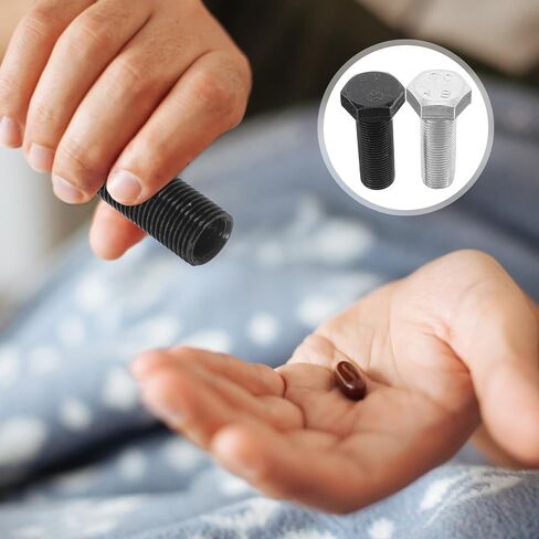 NUOBESTY Fake Bolt Diversions Safe - 2pcs Hidden Secret Storage Compartment Secret Bolt Container, Metal Screw Storage Cash Safe Jewelry Hider Stash Pill Case for Valuable in Saudi Arabia