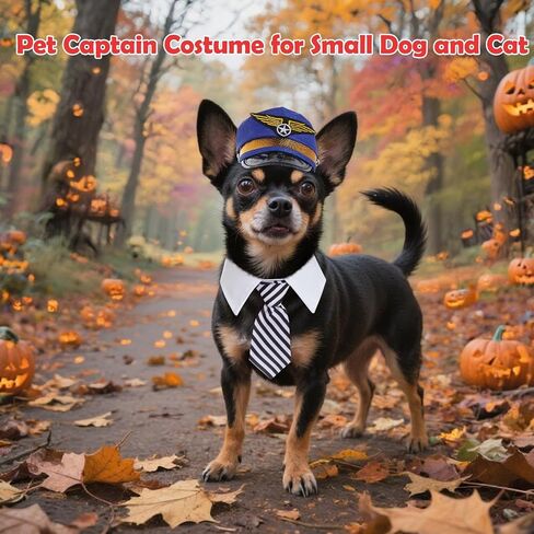 2 PCS Dog Cortume Set Hat Pilot With Twiber Counting for Dog Cat Pilot Assume Expensions for Halloween Party Cosplay in Saudi Arabia