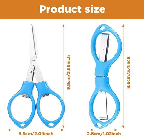 30 Pcs Mini Folding Scissors Small Foldable Travel Stainless Steel Portable Shears Bulk Badge Scissors for Nurses Glasses Shaped Anti Rust Sewing Cutter for Nurse Week Gifts School Office in Saudi Arabia