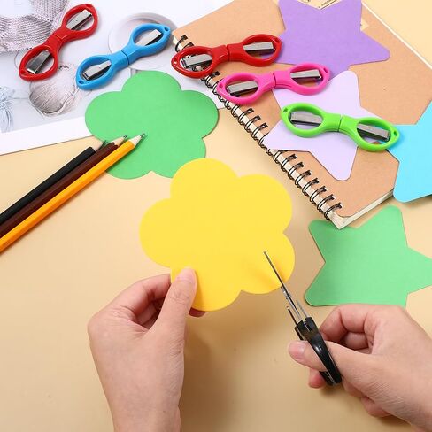 30 Pcs Mini Folding Scissors Small Foldable Travel Stainless Steel Portable Shears Bulk Badge Scissors for Nurses Glasses Shaped Anti Rust Sewing Cutter for Nurse Week Gifts School Office in Saudi Arabia