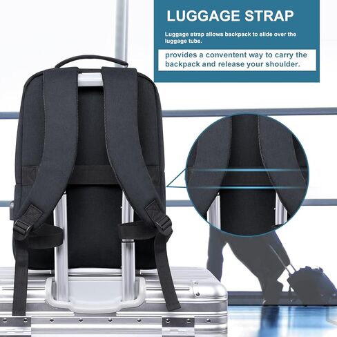 حقيبة ظهر محمول في Victoriatourist بحجم 15.6 بوصة - رفيعة ، متينة ، مقاومة للماء مع ميناء شحن USB للكلية ، الأعمال ، السفر in Kuwait