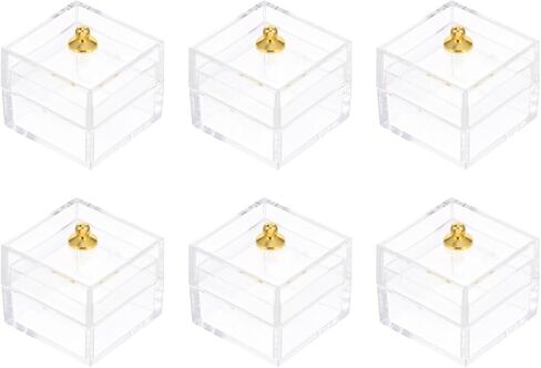 Garneck 10Pcs Miniature Creative Candy Storage Case Clear Micro Landscape Mini Candy Display Box Dollhouse Display Box for Treat(Transparent) in Saudi Arabia