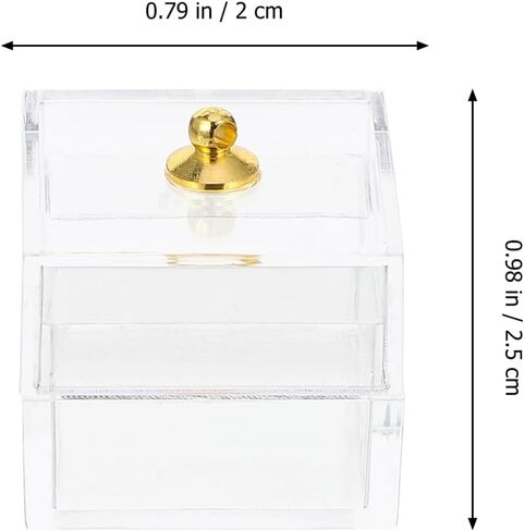 Garneck 10Pcs Miniature Creative Candy Storage Case Clear Micro Landscape Mini Candy Display Box Dollhouse Display Box for Treat(Transparent) in Saudi Arabia