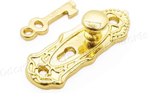 Odoria 1/12 Miniature Door Knob Lock and Key Dollhouse Decoration Accessories in Saudi Arabia
