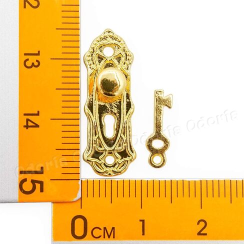 Odoria 1/12 Miniature Door Knob Lock and Key Dollhouse Decoration Accessories in Saudi Arabia