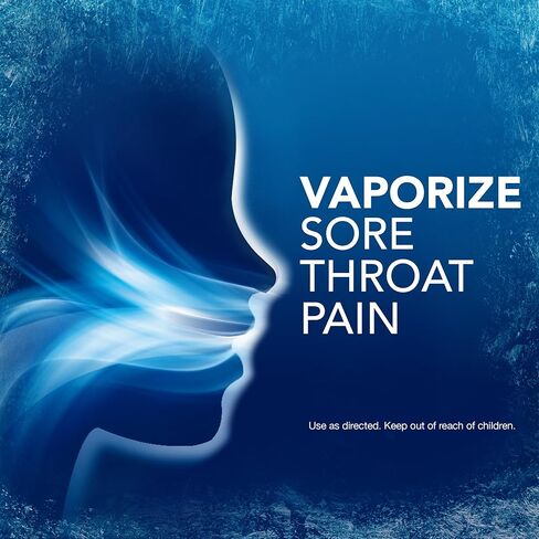 Vicks VapoCool Severe Medicated Sore Throat Drops, Max Strength Menthol, Soothes Sore Throat Pain, Winterfrost Flavor, 45ct in Kuwait