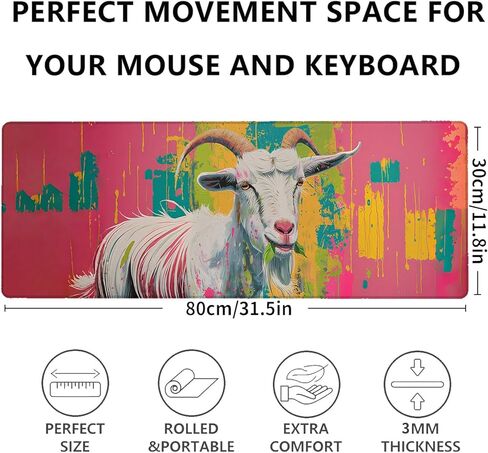 PAD PAD Mouse Mouse اللطيف 31.5x11.8in ، حصيرة مكتب كبيرة الدجاج مع قاعدة مطاطية غير قابلة للانزلاق ، زهرة Retro Big Mousepad للكمبيوتر الكمبيوتر المحمول ، لديكور منزل Office Gamer ، Deskmat Gifts in Kuwait