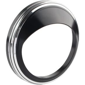 PSLER Motorcycle 5" Tank-Mounted Speedometer Gauge Bezel Cover Trim Ring with Visor Fits for most H-arley davidson Road King Electra Glide Dyna Softail Touring 1968-2019 with 5 inch Speedometer