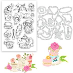 Label Clear Stamp Frame Stamps for Card Making Tag Silicone Stamps for Crafting Vintage Transparent Seals Rubber Stamp for DIY Scrapbooking Photo Albums Holiday Birthday Cards