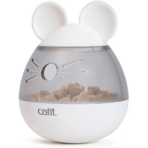 Catit PIXI Treat Dispenser, Interactive Treat Dispensing Cat Toy, Mouse