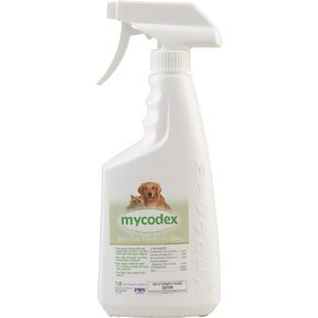 PRN Pharmacal Mycodex الكل في واحد رذاذ البراغيث والقراد لطفيليات الكلاب والقطط - يتحكم في البراغيث والقراد والقمل والبعوض والبعوض والذباب ويرقات البراغيث - 16 أونصة in Kuwait