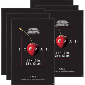 MCS Format Document Frame, Diploma and Certificate Frame, Black, 8.5 x 11, 2-Pack