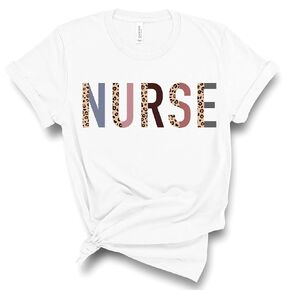 Nurse Graphic T-Shirt - Unisex Cotton Tee - Perfect Gift for Nurses, Holidays, Birthdays & Christmas, Graphic Tees, Womans Tops, Fashion (M, White)