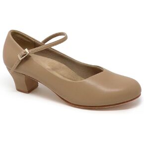 Capezio Girls Character Oxford, 2 Big Kid Caramel