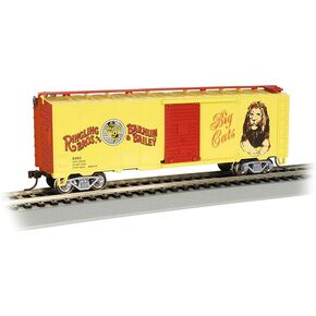 قطارات باخمان - رينغلينغ بروس. وBarnum & Bailey Lion Box CAR - مقياس HO (16612)