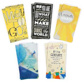 DaySpring Pack of Religious Graduation Gift Card Holders or Money Holders, God is Good (6 Cards with Envelopes)