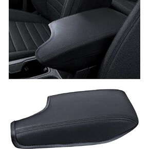 Center Console Armrest Cover for Subaru 2018-2023 Crosstrek and 2017-2023 Impreza, PU Leather Arm Rest Box Lid Protective Cover, Middle Console Seat Cushion Protector Accessories, Black