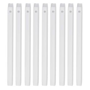 JMU Dental Evacuation Tips, 100Pcs HVE Disposable High Volume Suction Vented Aspirator, Rigid White