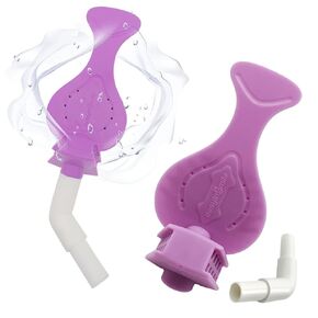 Dental Bite Blocks 2PCS Silicone Mouth Prop Saliva Ejector Shield with HVE Suction Tube Adapter Hands-Free Spit Isolation Device