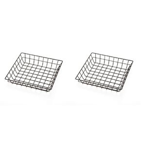 American Metalcraft SQGS6 Square Wire Grid Basket, Stainless Steel, 6-Inches