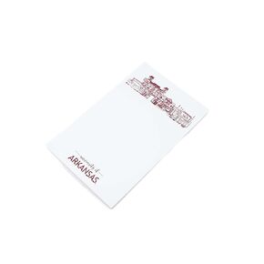 University of Arkansas Campus Paper Skyline Notepad - Fayetteville - Notepad 5.5" x 8.5" - Writing Paper Pad (50 sheets) - Stationary notepad for College, Universities