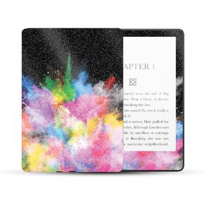 MightySkins Glossy Glitter Skin Compatible with Amazon Kindle Paperwhite 5 6.8-inch 11th Gen (2021) Full Wrap - Paintsplosion | Protective High-Gloss Glitter Finish | Easy to Apply | Made in The USA