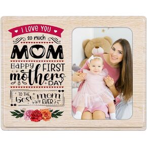 FaCraft First Mothers Day Picture Frames 4x6 Wood 1st Mother's Day Photo Frame for Mom from Baby First Mothers Day Gifts Frames for New Mom New Baby Mom to be Newborn New Parents Boy Girl Baby Nursery in Kuwait