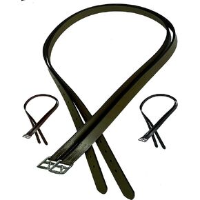 Majestic Ally Genuine Leather English Stirrup Leathers (Pack of 2)