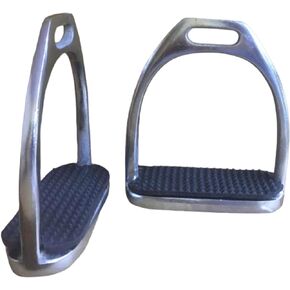 Majestic Ally Iron Stirrups with Rubber Pad for English Saddles