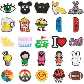 Golf Club Covers Pins, 10pcs or 25pcs PVC Plastic Decoration Charms, Funny Add On, Compatible to Golf Head Covers in Kuwait