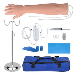 Phlebotomy Practice Kit for Injection Training, IV Practice Kit with Phlebotomy Arm, Venipuncture and Blood Draw Practice Kit for Medical Students, Nursing School Essentials