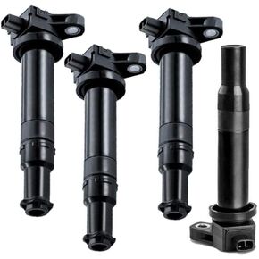 YHTAUTO Set of 4 Ignition Coil Pack Replacement for 2006 2007 2008 2009 2010 2011 Hyundai Accent, Kia Rio Rio5 I4 1.6L, Replace 610-50103