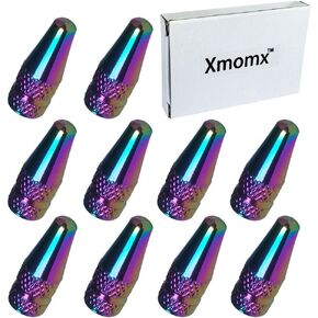 10 Pcs Fantasy Colorful MTB Presta Bike Bicycle Road Racing Coloured Metal Anodized Machined Aluminum Alloy Tire French Style Valve Cap Dust Covers